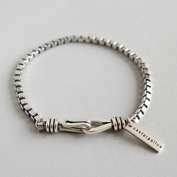 Boutique Jewelry New 925 Sterling Silver Unisex Castor Pollux Bangle Bracelet Cuff Poshmark